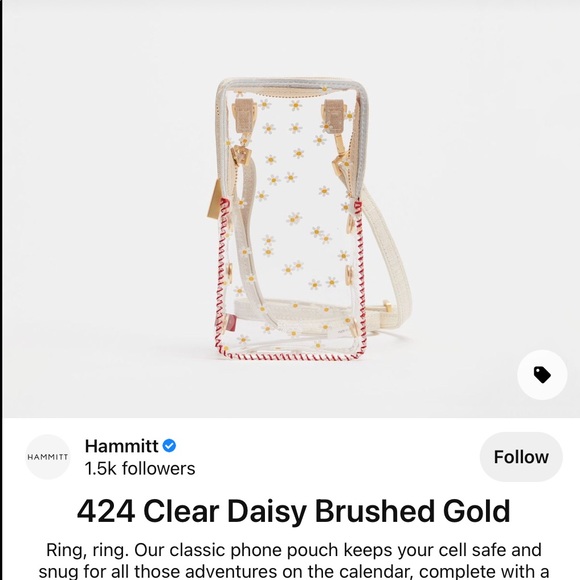 NWOT Hammitt cell phone crossbody - Picture 3 of 6